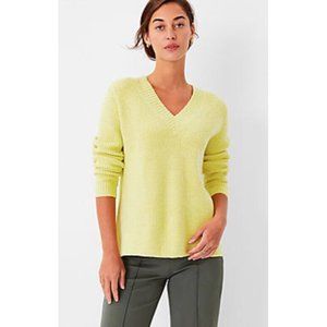 NWT Women's Ann Taylor L/S Ribbed V-Neck Sweater Sz XL